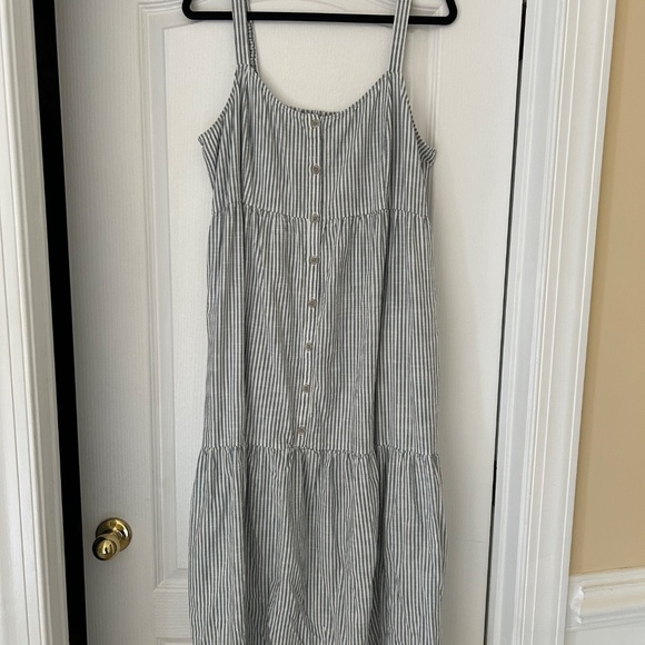 Isabel Maternity by Ingrid & Isabel | Button-Front Tiered Midi Dress | XXL - Picture 4 of 8